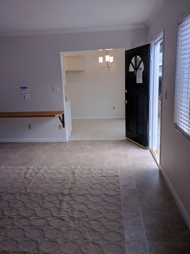 Living Room with built in desk - 2206 Graham Ave