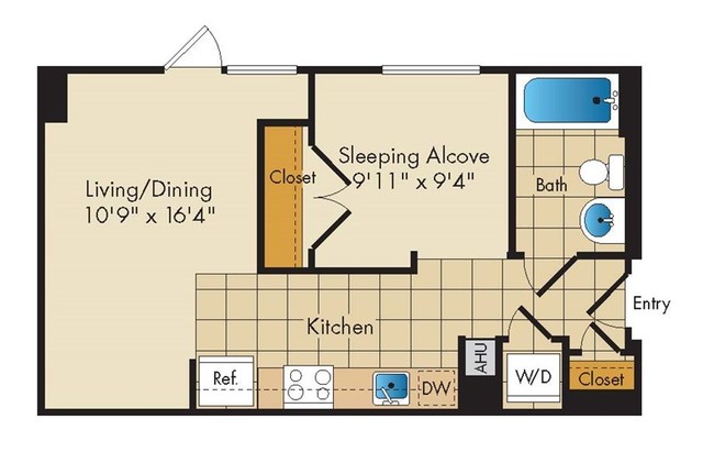 Floorplan - Flats 130 at Constitution Square