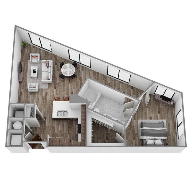 Explore the elegant design of this urban apartment, optimized for modern living. - Hanover Alewife