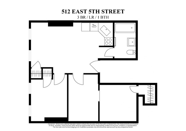 Floorplan - 512 East 5th Street