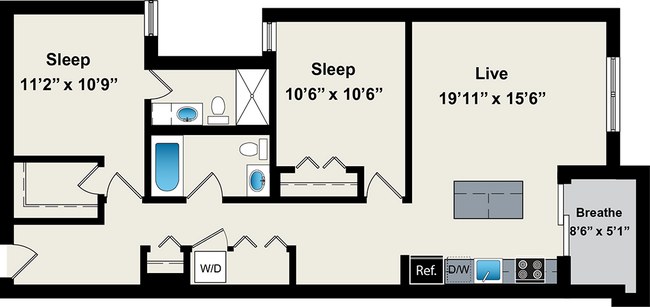 Floorplan - Reside on Jackson