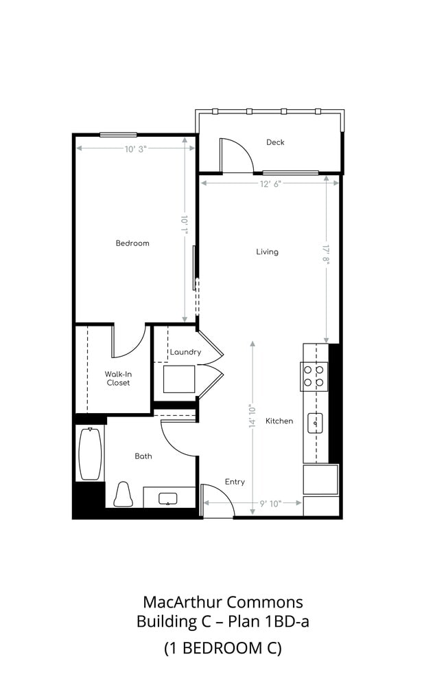 One Bedroom - C - MacArthur Commons