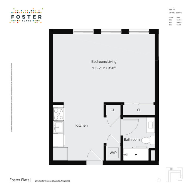 Floorplan - Foster Flats