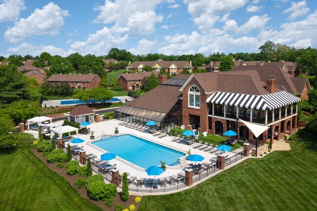 Aerial view of pool and clubhouse - The Overlook at St. Thomas
