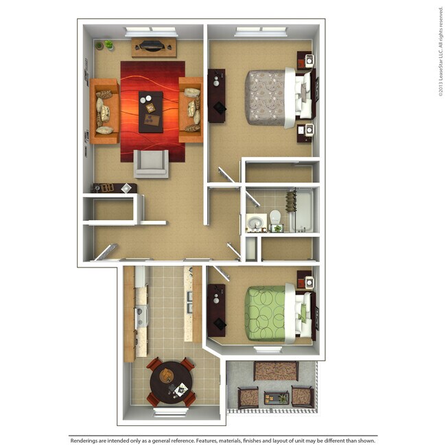 Floorplan - Grecian Terrace Apartments
