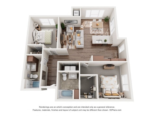 Floorplan - The Quill 55+ Apartments