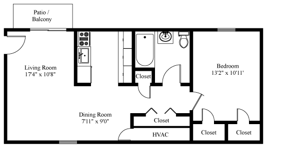 1BR/1BA - Crimson King Estates