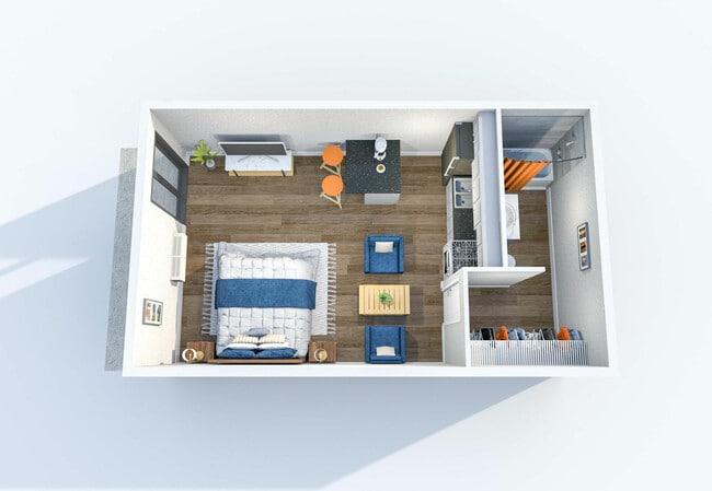 Experience the smart design of this stylish studio apartment. - Avenue 965