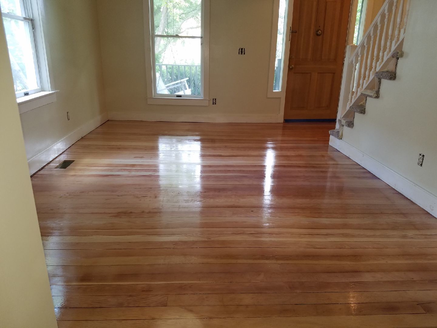refinished living room - 724 W Washington St