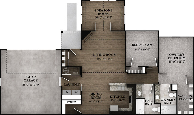 Floorplan - The Ponds at Madison