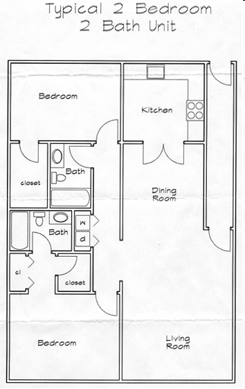 2BR/2BA - Westwood Apartments