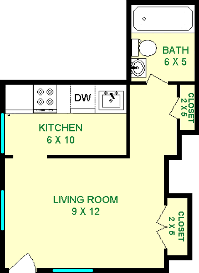 Lilac Studio Floorplan - Nevilletree