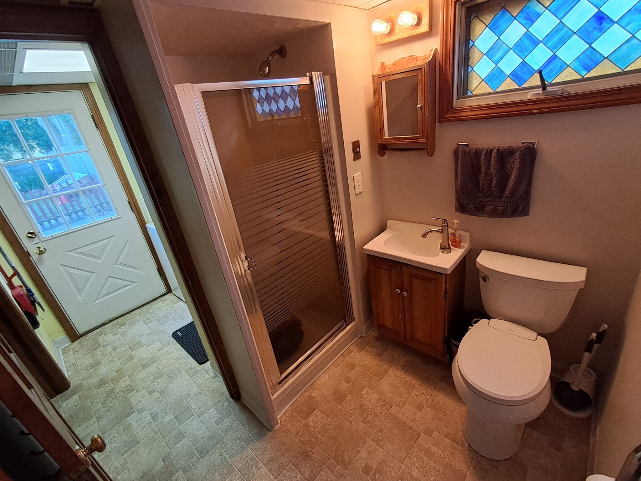 1st Floor Bathroom View (Shower Stall) - 128 Trenton St