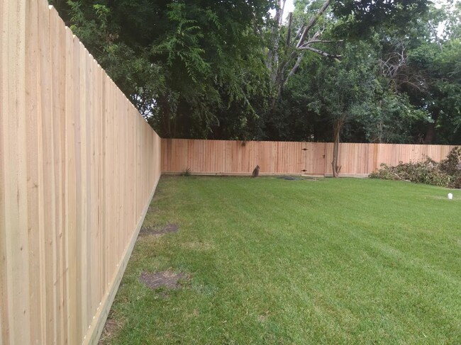 Back Yard Fence is Now Weathered - 5213 Carmen St