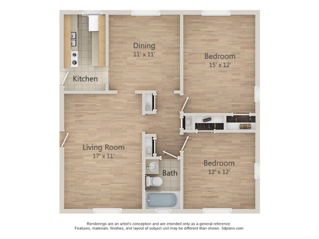 Floorplan - Cameron Court Apartments