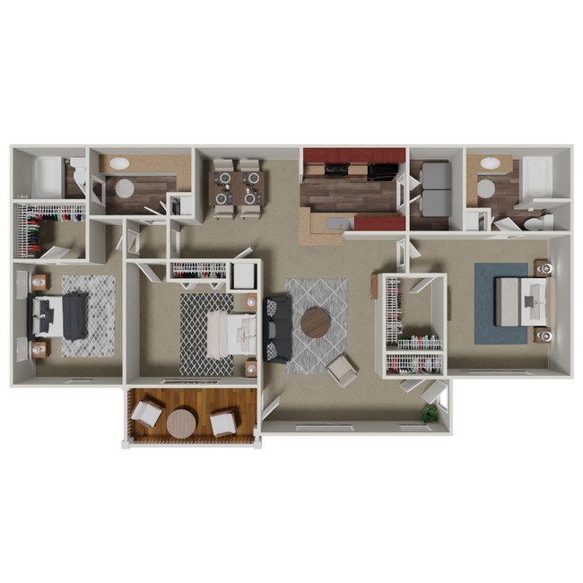 Floorplan - Crestmark Apartment Homes