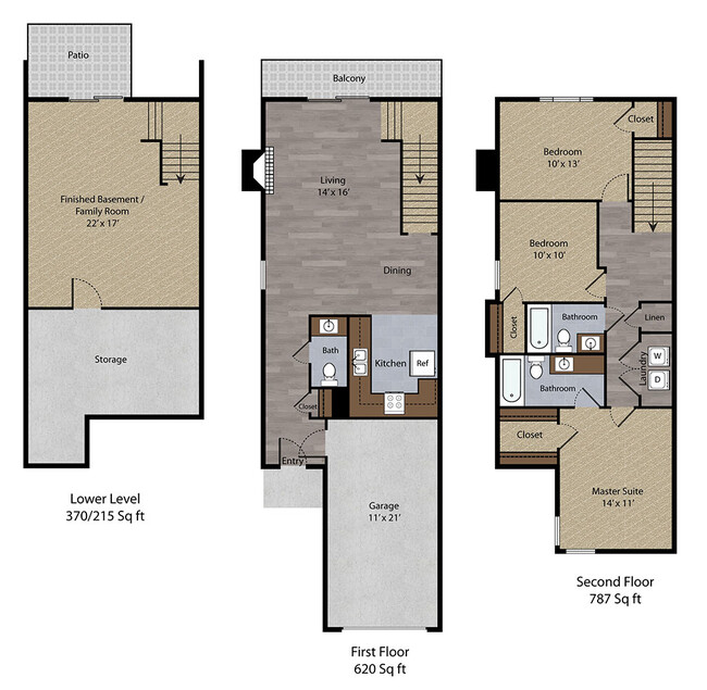 Floorplan - Pine Meadow Townhomes