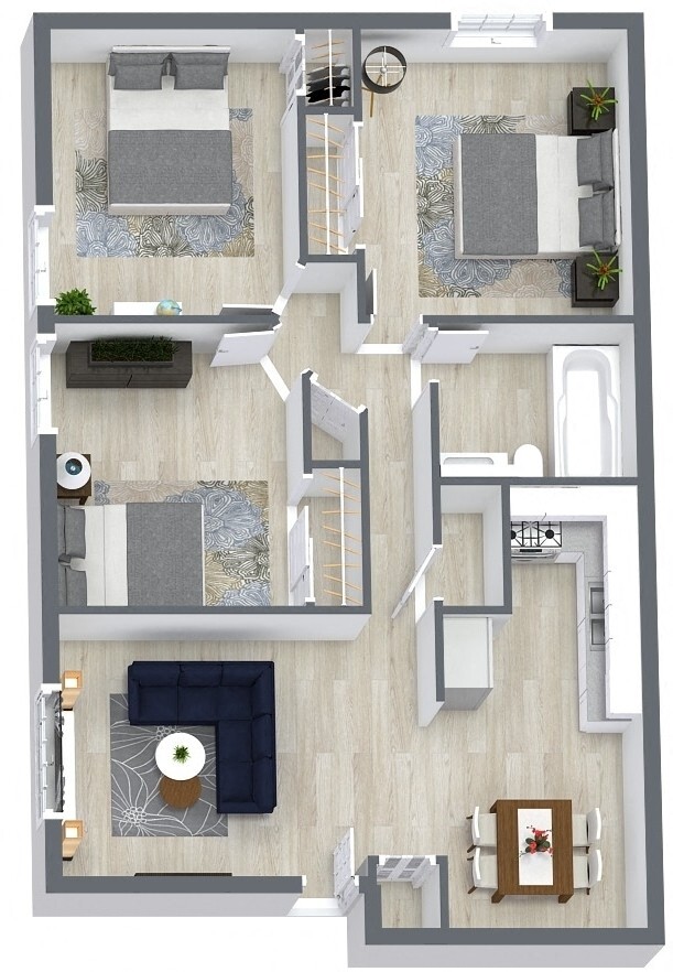 Floorplan - Forest Cove Apartments