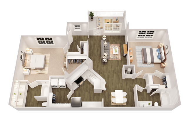 Floorplan - The Adair Apartment Homes