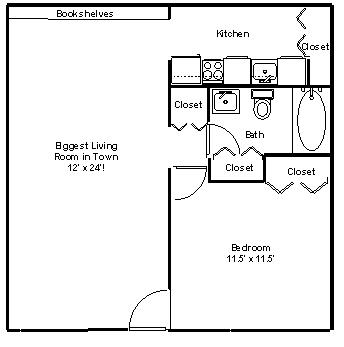 1BR/1BA - Riverside Green Apartments