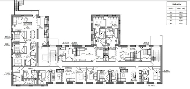 3rd floor - Floorplan - The Hedwig