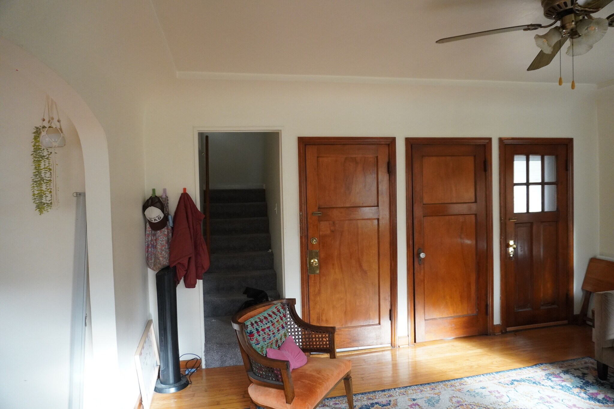 Stairs to UpperBedroom, Entrance Door, Closet Door, Door to Porch - 2559 N Frederick Ave