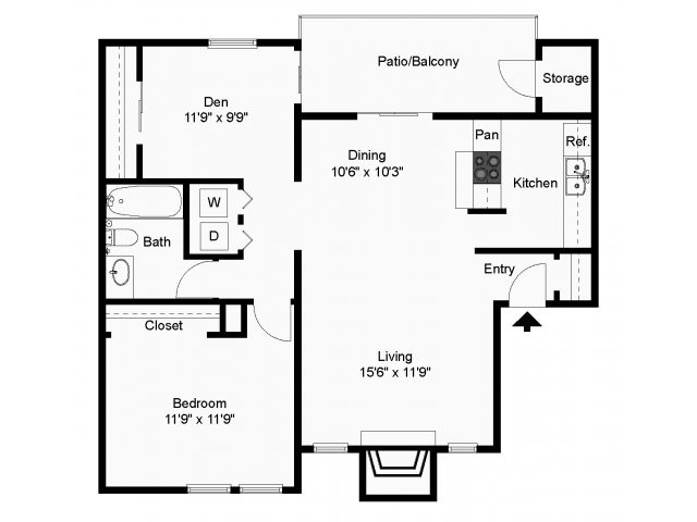 Floorplan - Bent Oaks Apartments