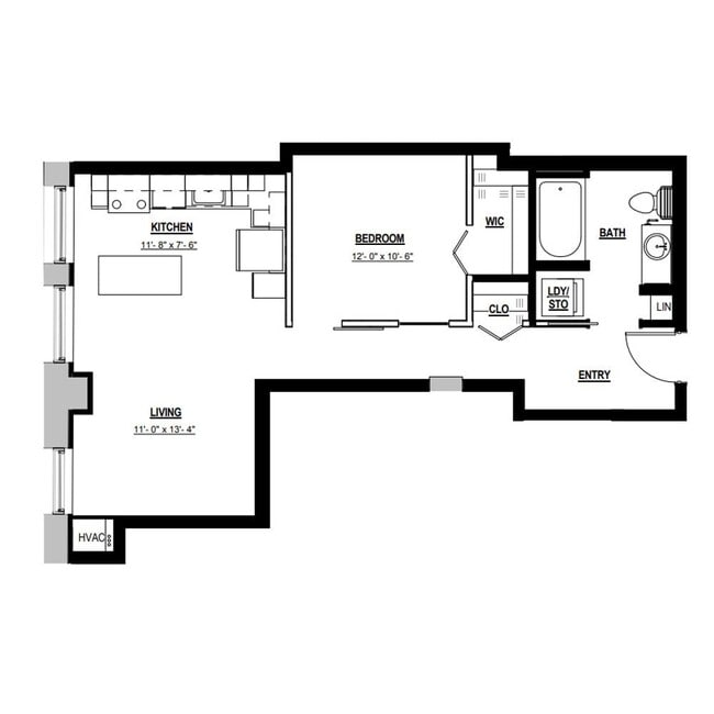 Floorplan - Parisian on Vine Apartments