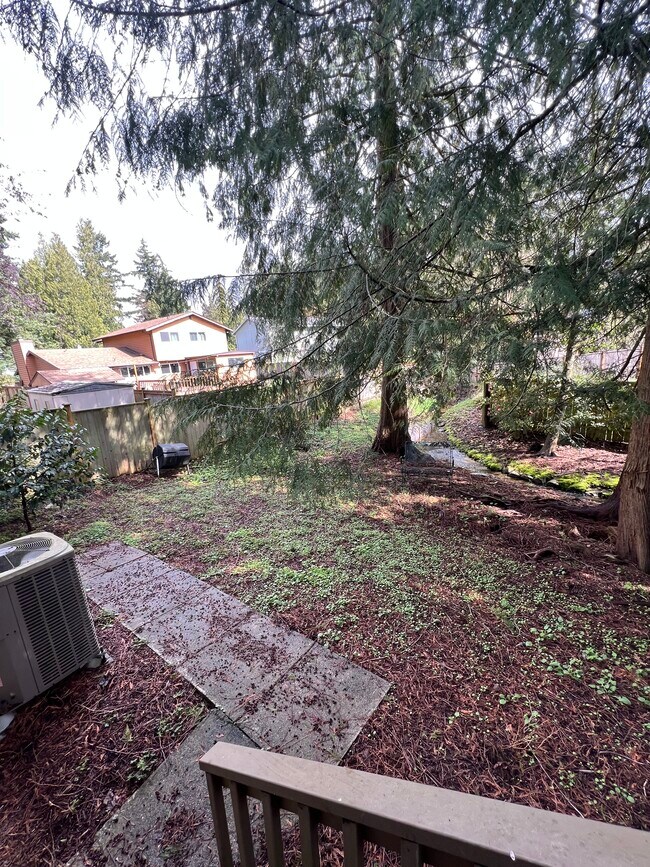 Backyard with Stream - 15511 45th Pl W