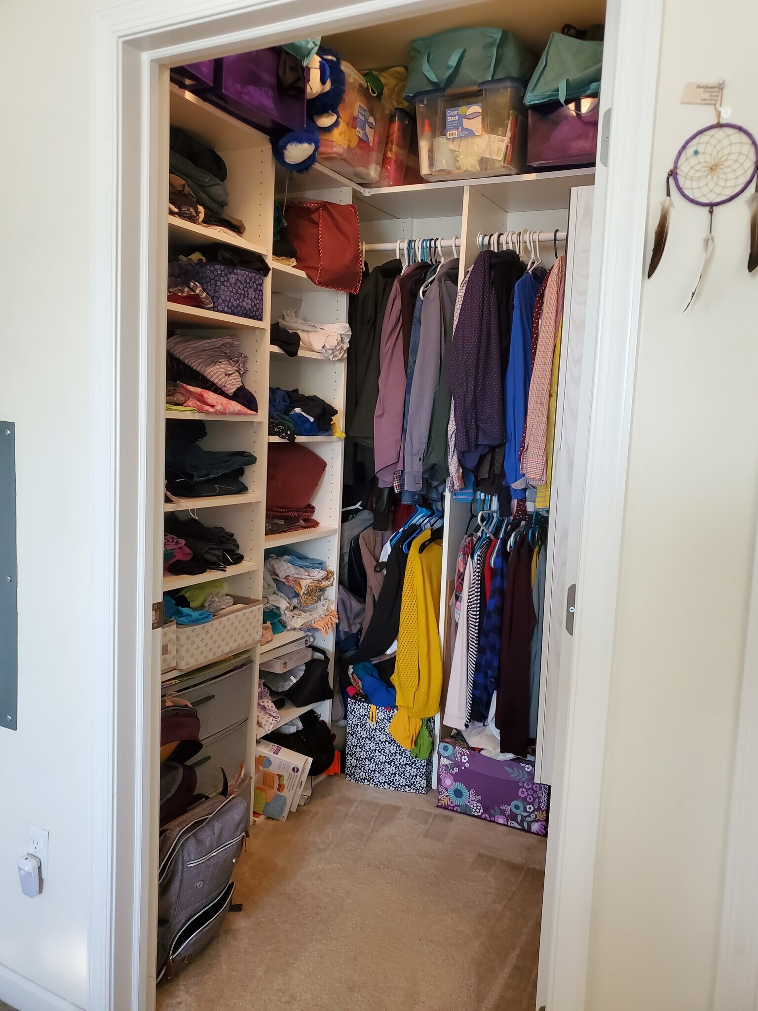 shelved master bed room walkin closet - 737 Strassle Way