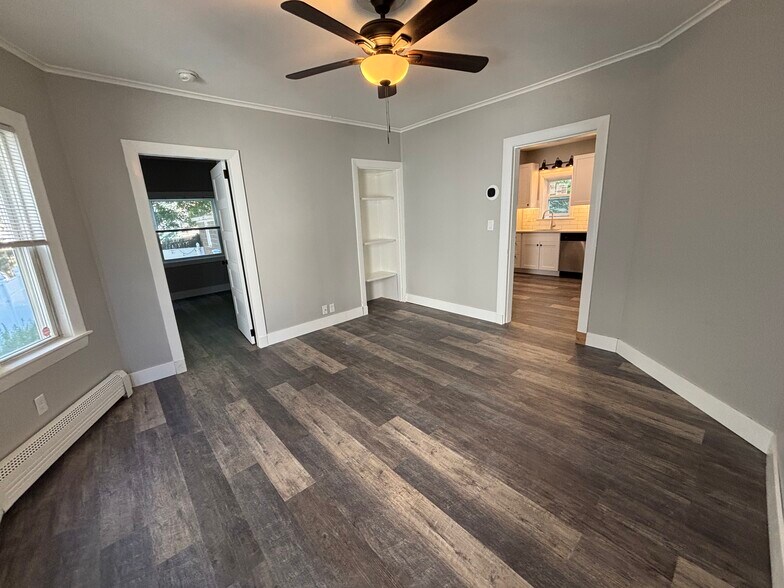 Living Room - Door on Left to Spare BR, Opening on Right to Kitchen - 82 North St