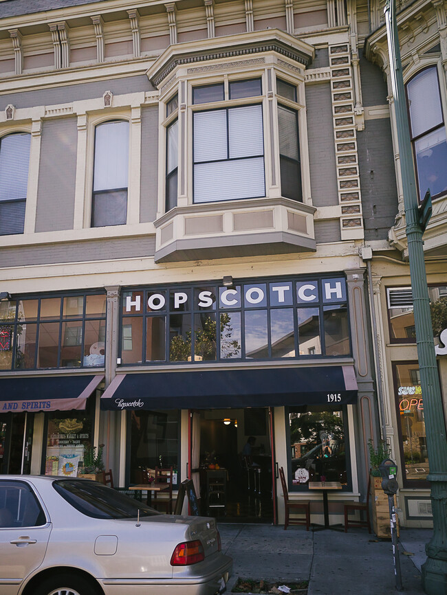 Hopscotch restaurant on street level - 1909 San Pablo Ave