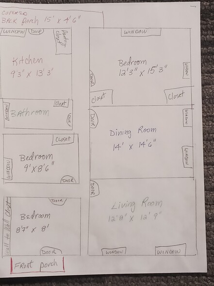 Floor plan - 2342 Arkansas Ave