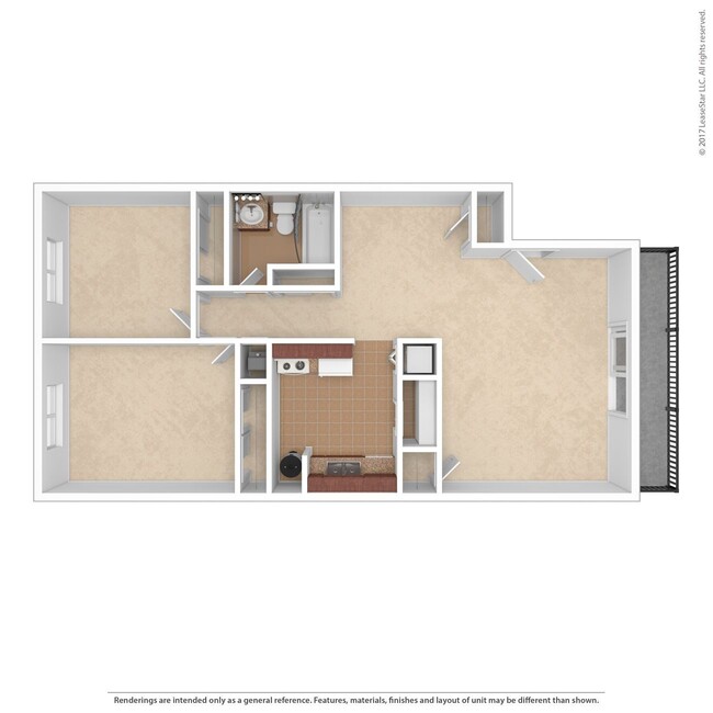 Floorplan - Country Club Apartments