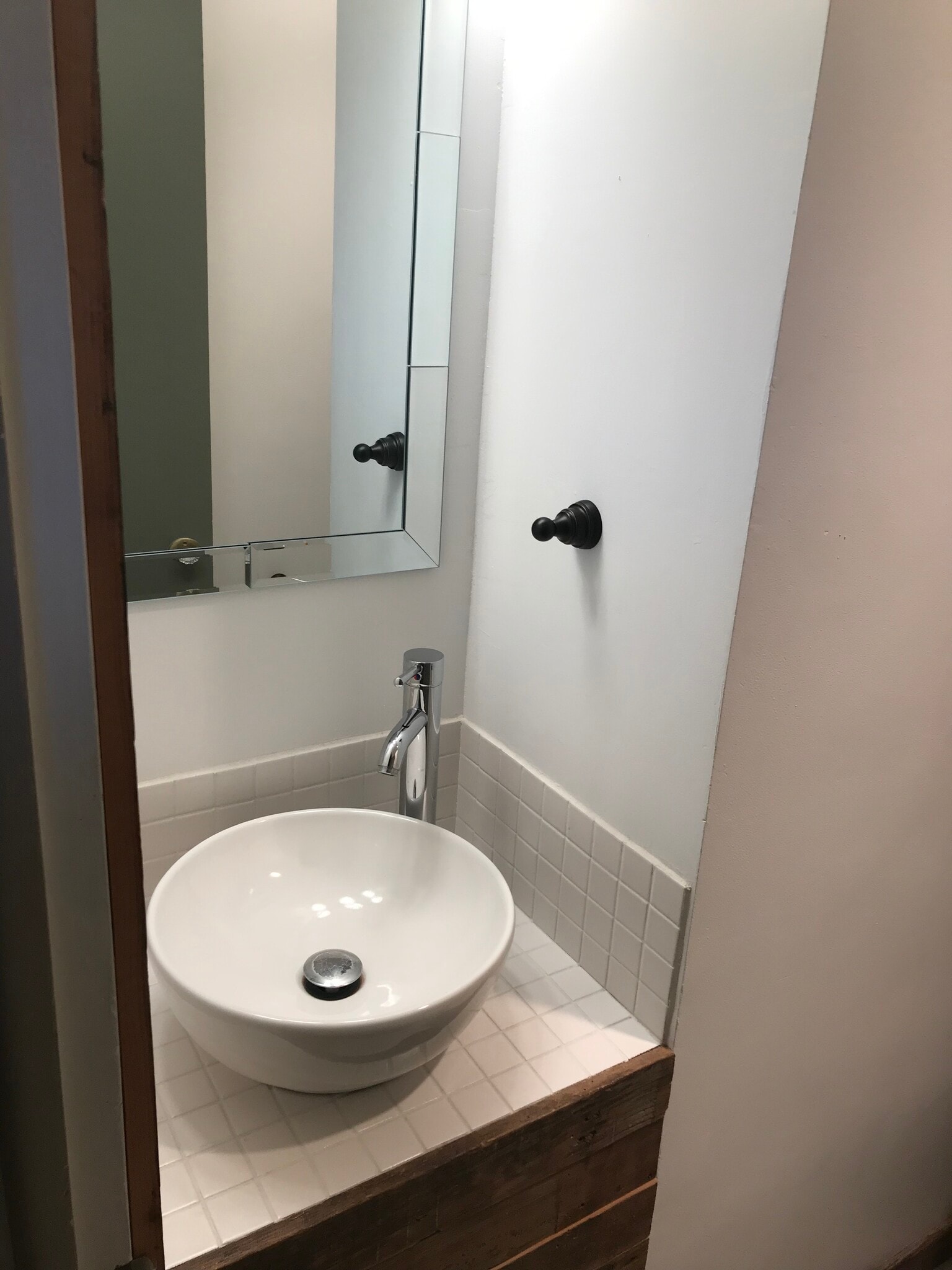 Sink/mirror in 1/2 bath - 3727 Dillon Ave