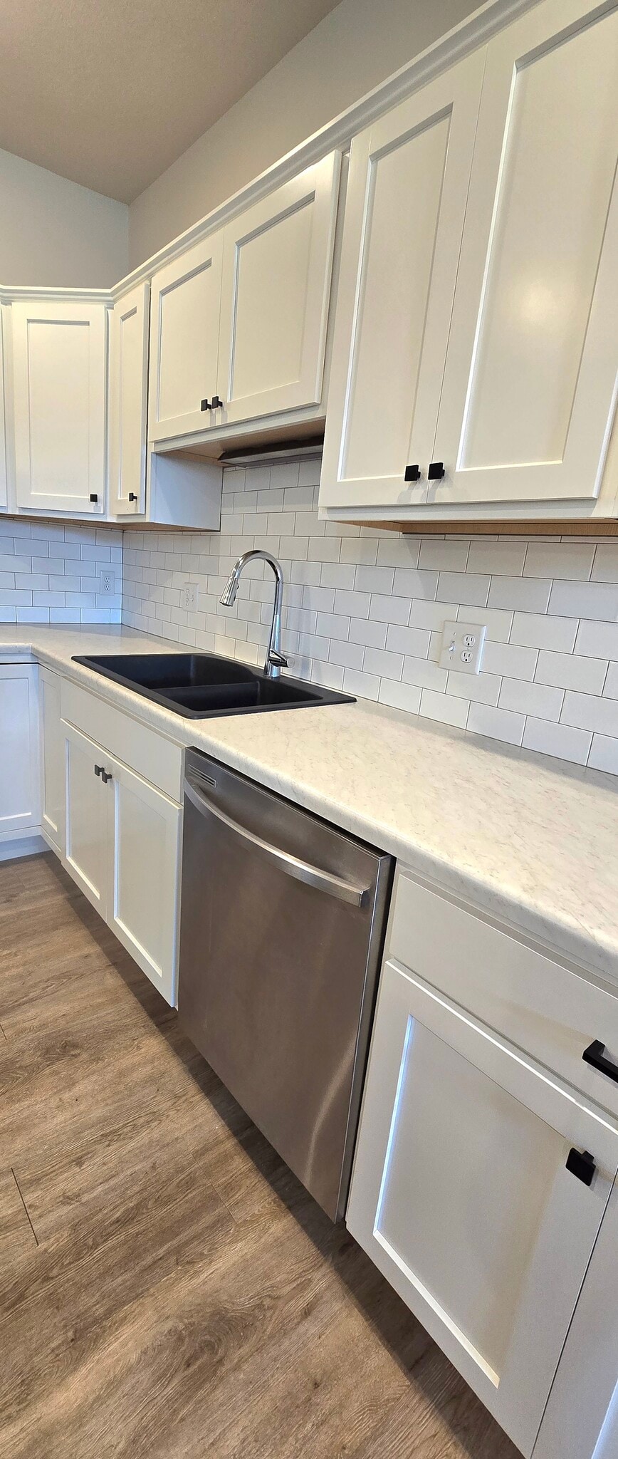 Double sink and backsplash - 6125 S Alki Pl