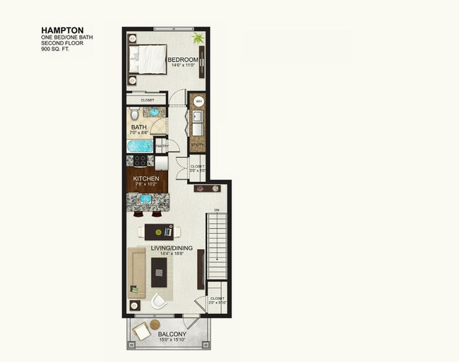 Floorplan - The Kensington at Halfmoon