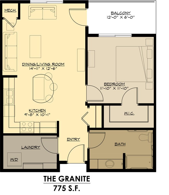 Granite Floorplan - Stone West Village Phase 1 & 2