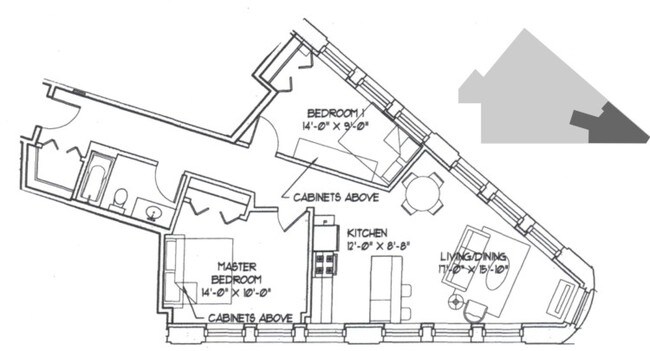 2BR/1BA - Hairpin Lofts