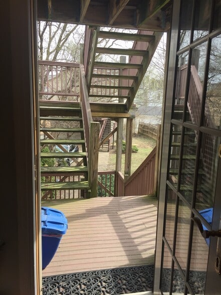 Back door & Deck - 707 College Ave