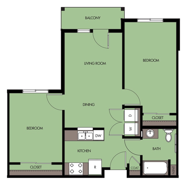 Floorplan - Estates at Hillside Gardens Affordable Senior Community