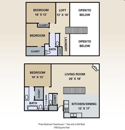 3BR/2BA - Parkwild Apartments