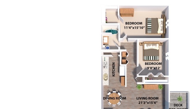 Cedarstone one bedroom - Cedarstone Apartments