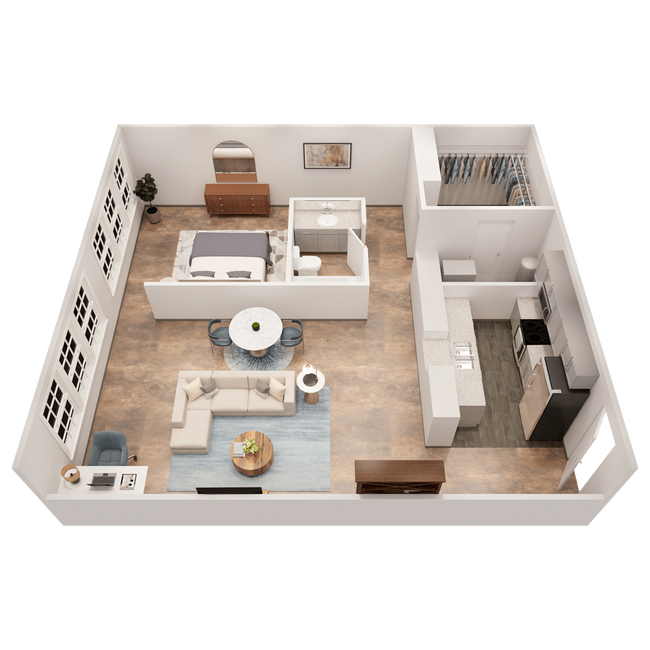 Floorplan - Bass Lofts Apartments