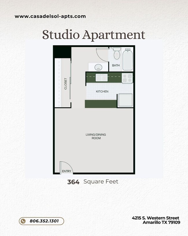 Floorplan - Casa Del Sol Apartments