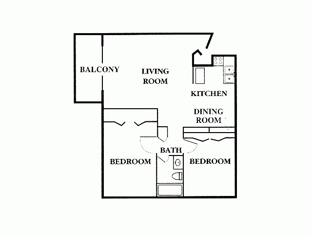 B2 2 BR 1 BA - Moonraker Apartments