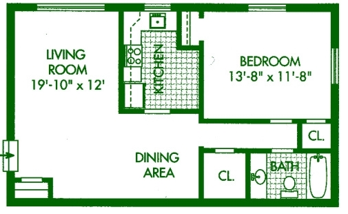 One Bedroom Flat - Cedar Tree Village Apartments