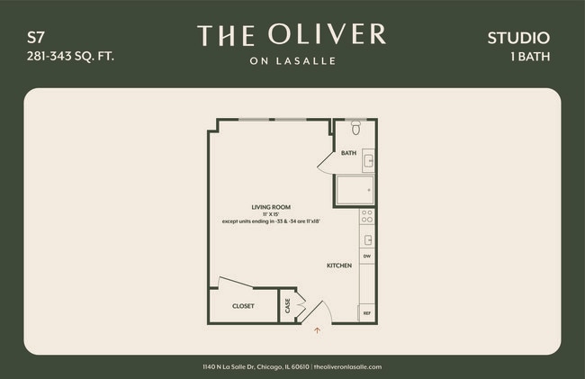 Floorplan - The Oliver on LaSalle