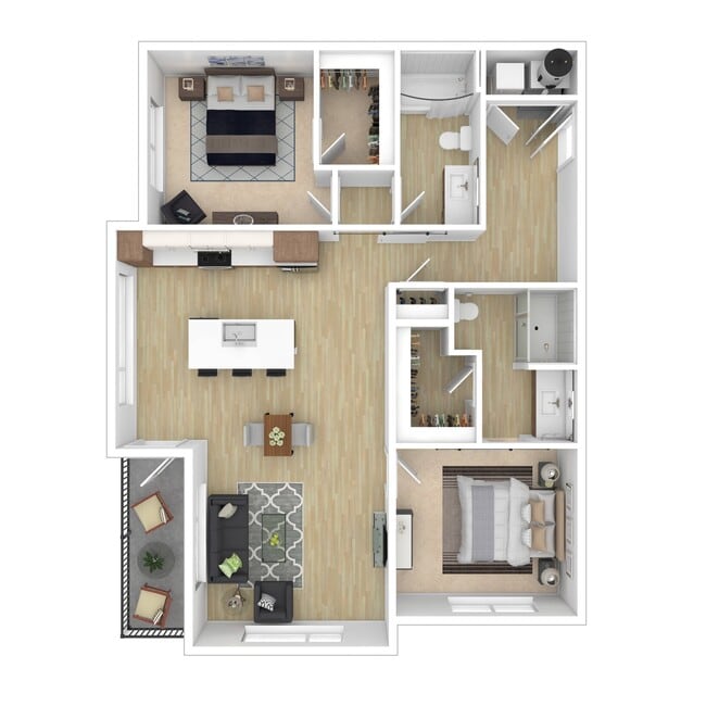 2 Bed 2 Bath Plus - 8th and High