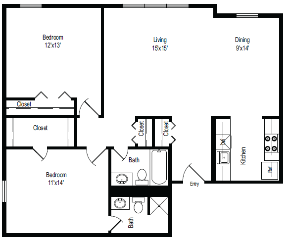 Floorplan - Douglass Apartments